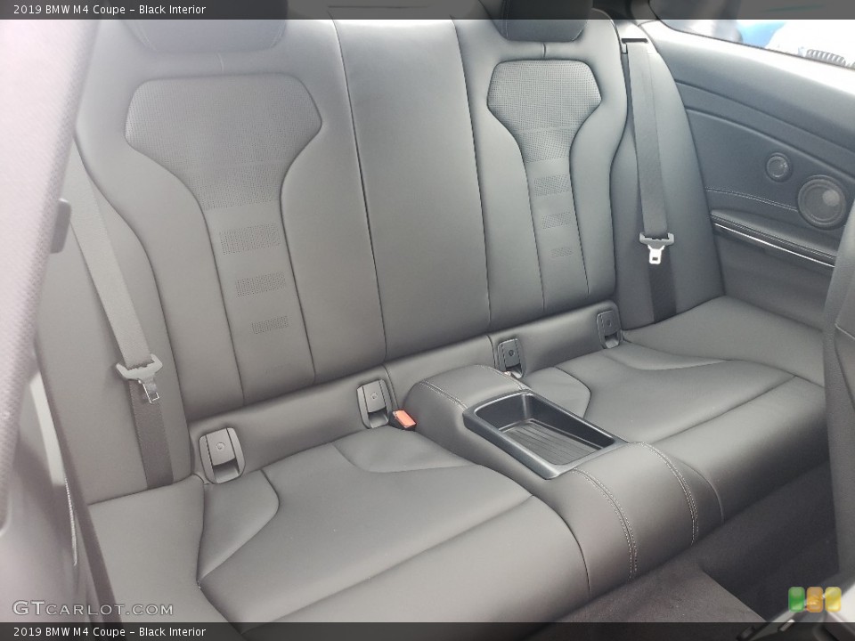 Black Interior Rear Seat for the 2019 BMW M4 Coupe #131015804