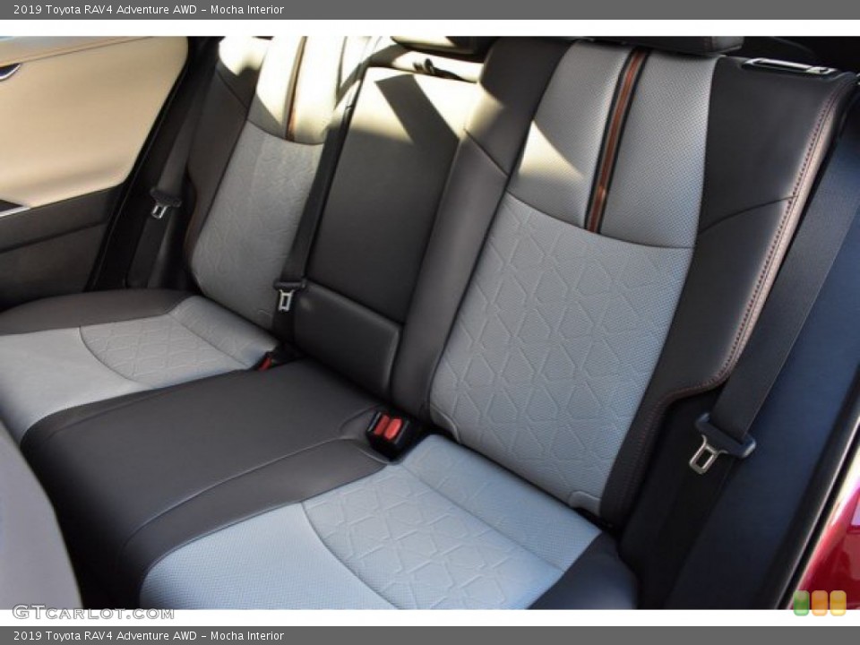 Mocha Interior Rear Seat for the 2019 Toyota RAV4 Adventure AWD #131021982