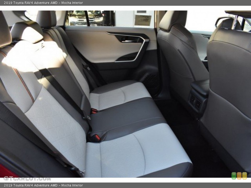 Mocha Interior Rear Seat for the 2019 Toyota RAV4 Adventure AWD #131022009