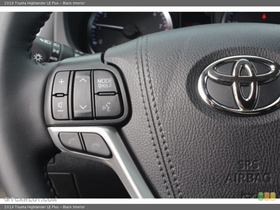Black Interior Steering Wheel for the 2019 Toyota Highlander LE Plus #131024091