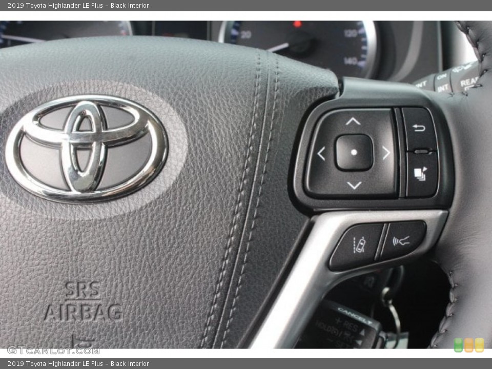 Black Interior Steering Wheel for the 2019 Toyota Highlander LE Plus #131024100