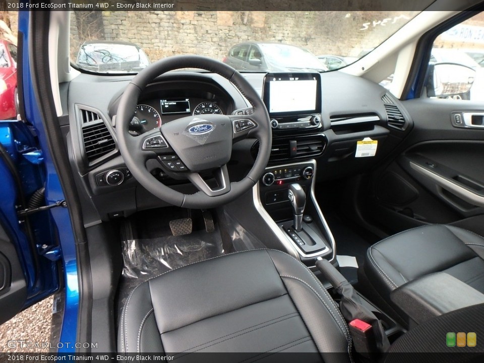 Ebony Black Interior Photo for the 2018 Ford EcoSport Titanium 4WD #131034867