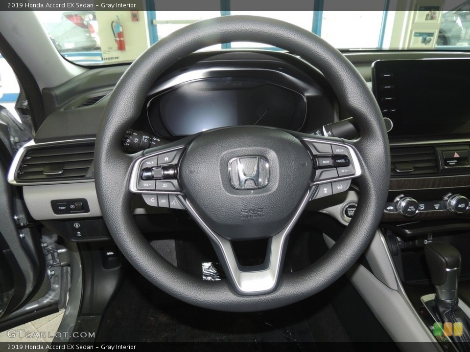 Gray Interior Steering Wheel for the 2019 Honda Accord EX Sedan #131041320