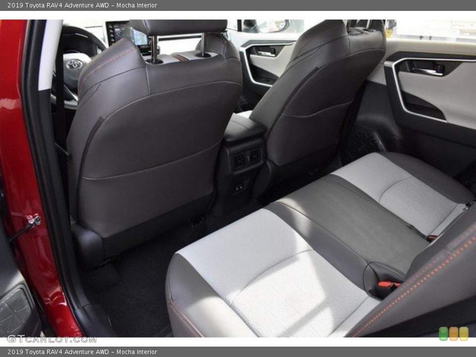 Mocha Interior Rear Seat for the 2019 Toyota RAV4 Adventure AWD #131041827