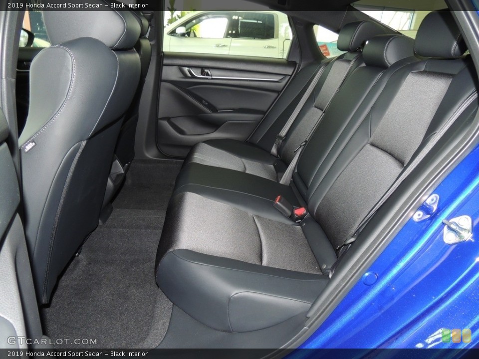 Black Interior Rear Seat for the 2019 Honda Accord Sport Sedan #131041839