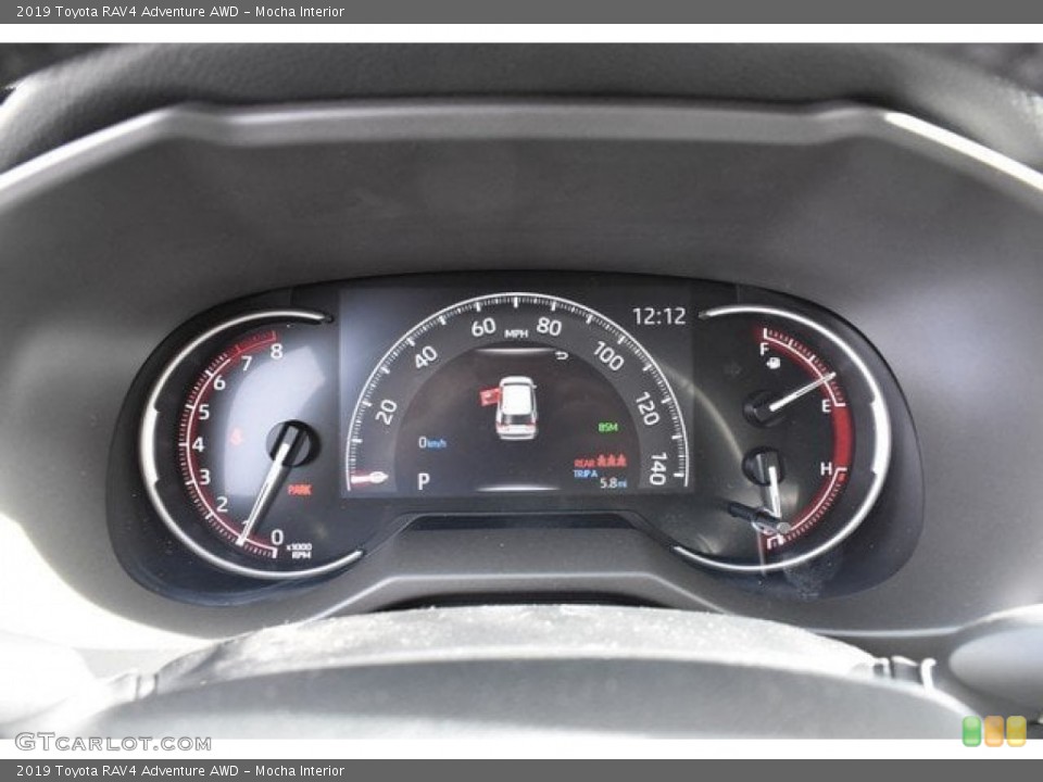 Mocha Interior Gauges for the 2019 Toyota RAV4 Adventure AWD #131042055