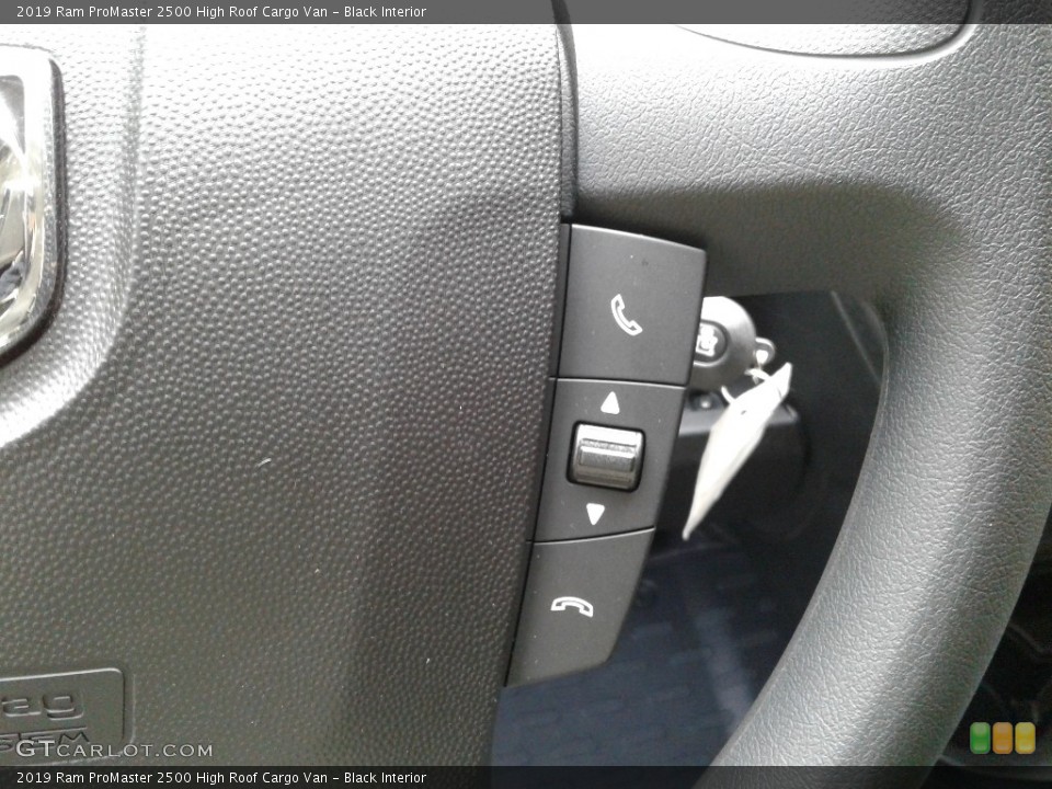 Black Interior Steering Wheel for the 2019 Ram ProMaster 2500 High Roof Cargo Van #131042154