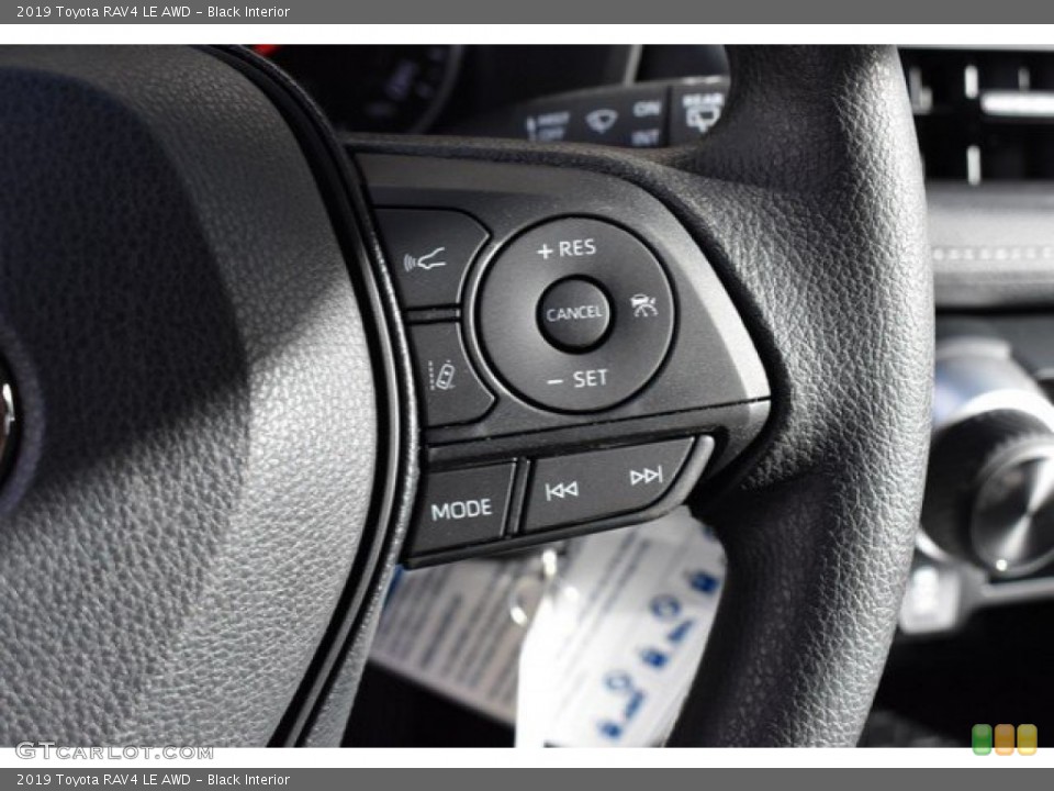 Black Interior Steering Wheel for the 2019 Toyota RAV4 LE AWD #131042688