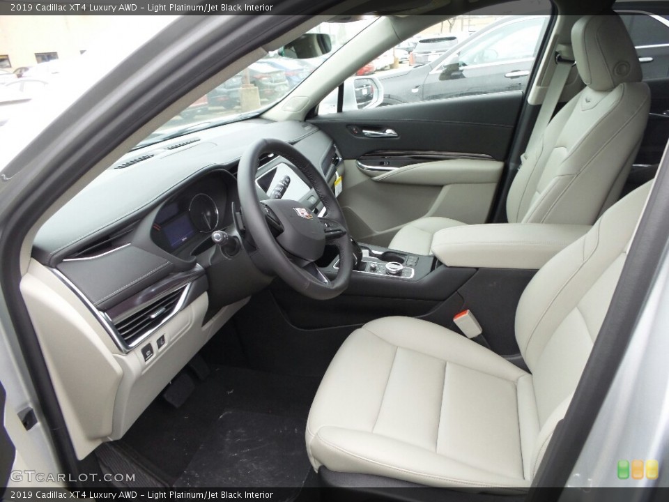 Light Platinum/Jet Black Interior Front Seat for the 2019 Cadillac XT4 Luxury AWD #131049296