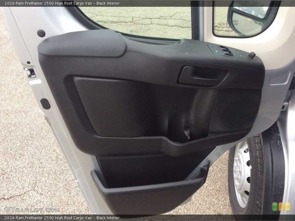 Black Interior Door Panel for the 2019 Ram ProMaster 2500 High Roof Cargo Van #131049449