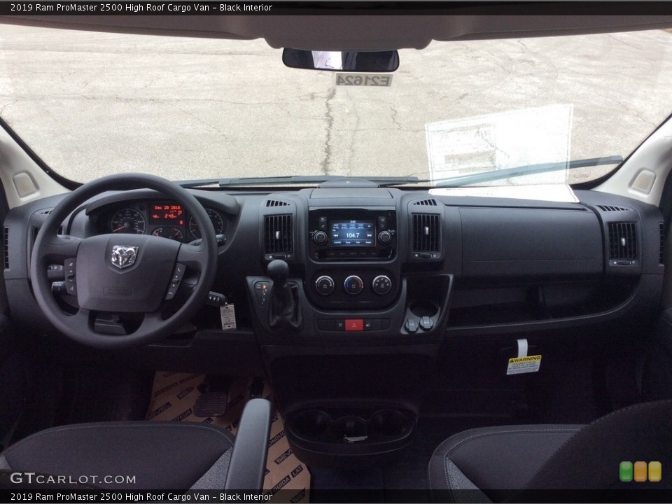 Black Interior Dashboard for the 2019 Ram ProMaster 2500 High Roof Cargo Van #131049524