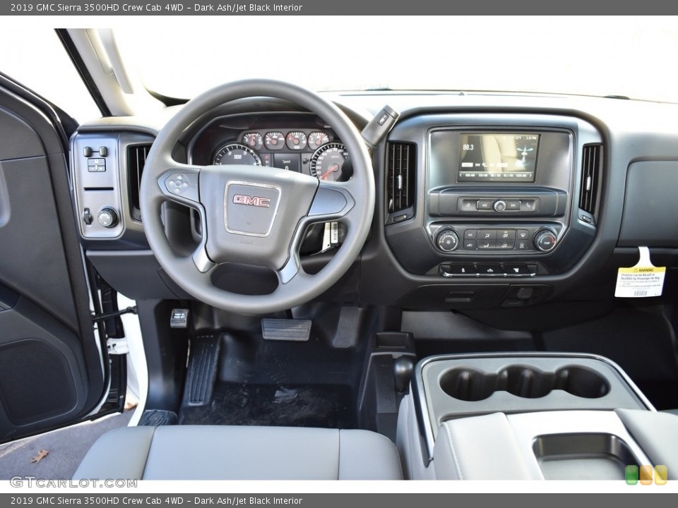 Dark Ash/Jet Black Interior Dashboard for the 2019 GMC Sierra 3500HD Crew Cab 4WD #131053397