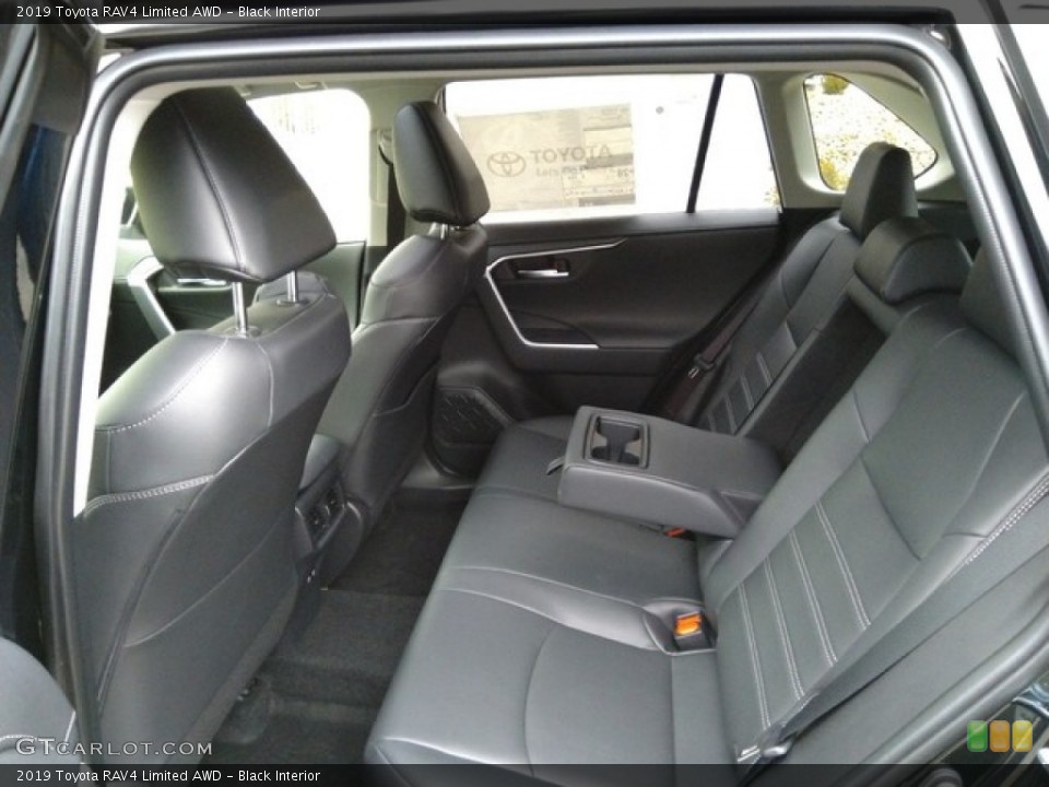 Black Interior Rear Seat for the 2019 Toyota RAV4 Limited AWD #131054522