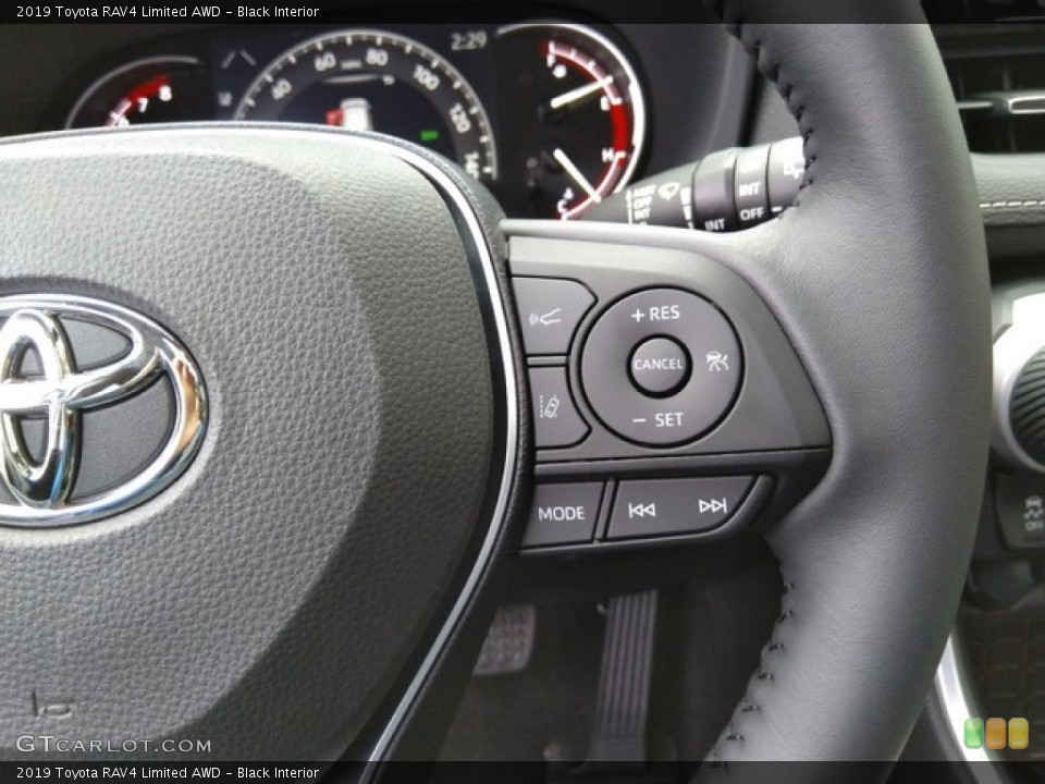 Black Interior Steering Wheel for the 2019 Toyota RAV4 Limited AWD #131054675