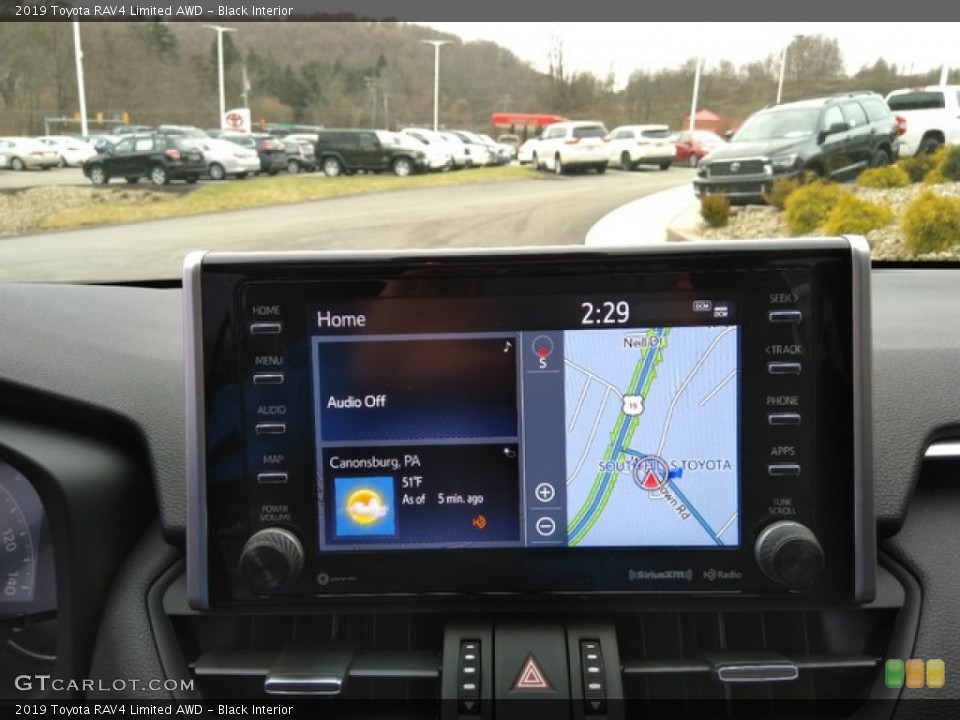 Black Interior Navigation for the 2019 Toyota RAV4 Limited AWD #131054699