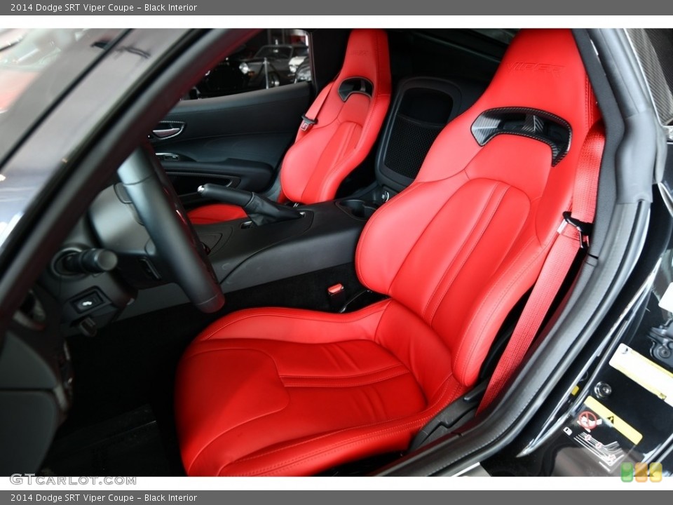 Black Interior Front Seat for the 2014 Dodge SRT Viper Coupe #131056577