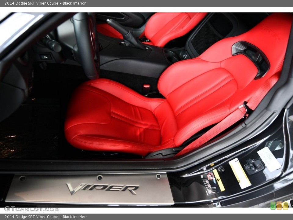 Black Interior Front Seat for the 2014 Dodge SRT Viper Coupe #131056592