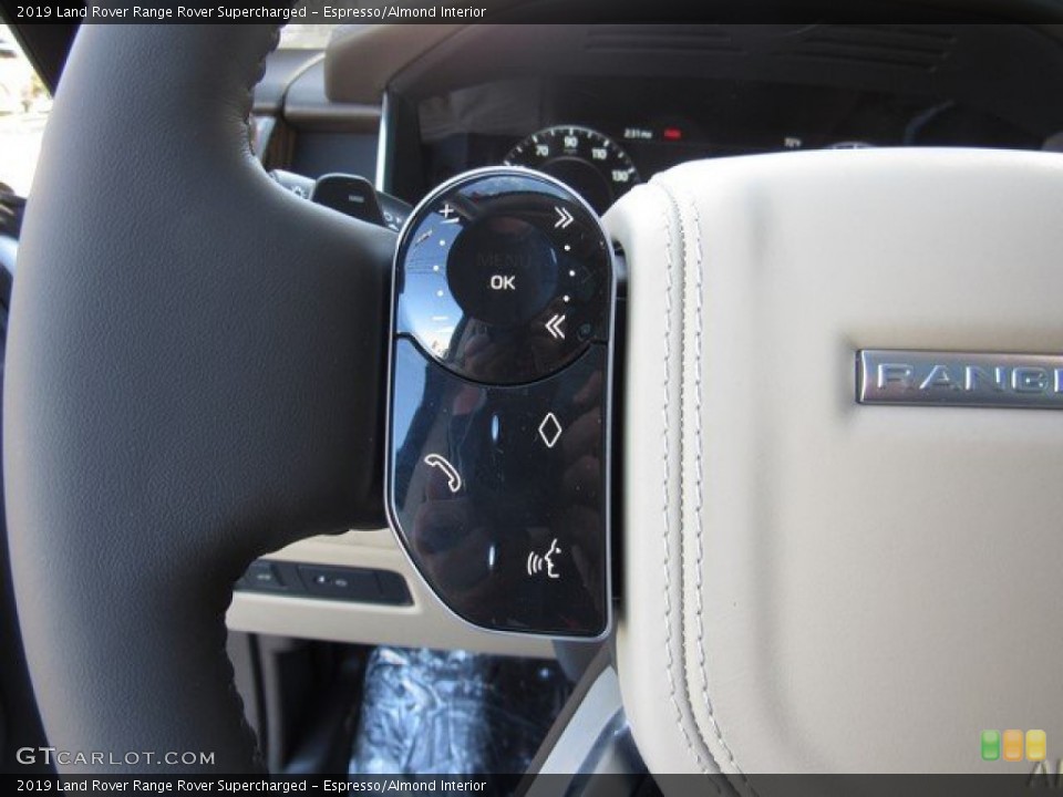 Espresso/Almond Interior Steering Wheel for the 2019 Land Rover Range Rover Supercharged #131057189