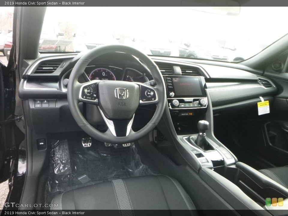 Black Interior Dashboard for the 2019 Honda Civic Sport Sedan #131061365