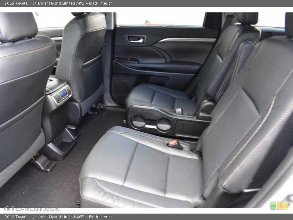 Black Interior Rear Seat for the 2019 Toyota Highlander Hybrid Limited AWD #131061854