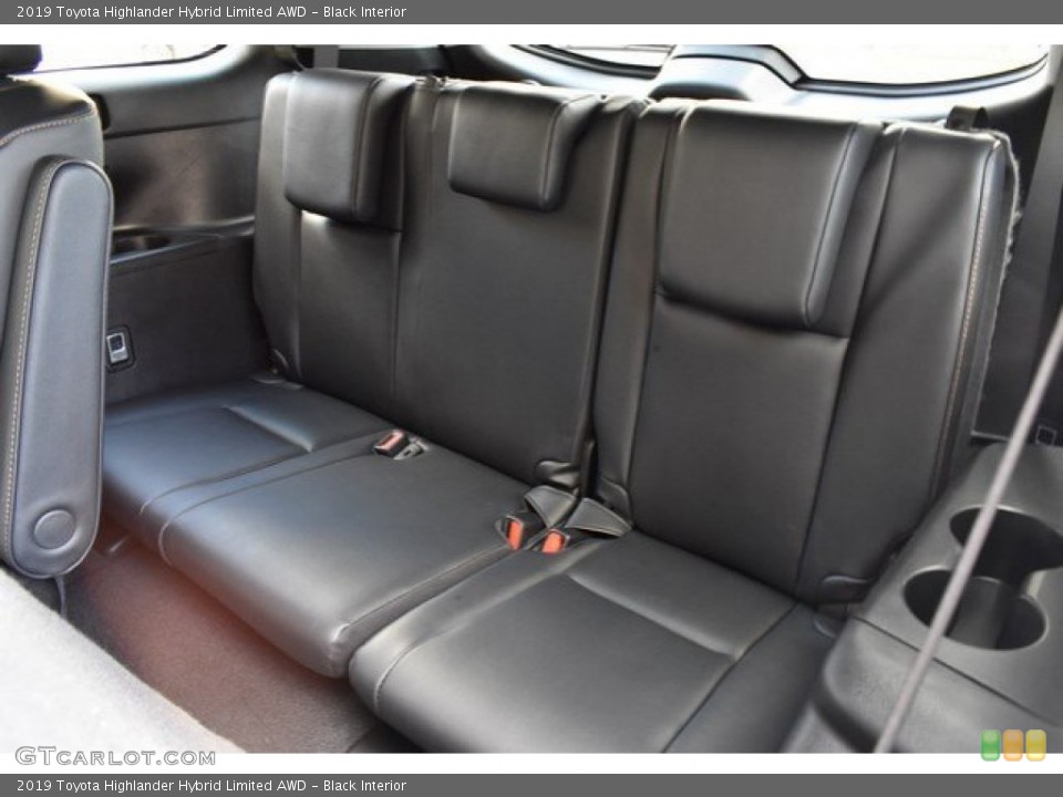 Black Interior Rear Seat for the 2019 Toyota Highlander Hybrid Limited AWD #131061992