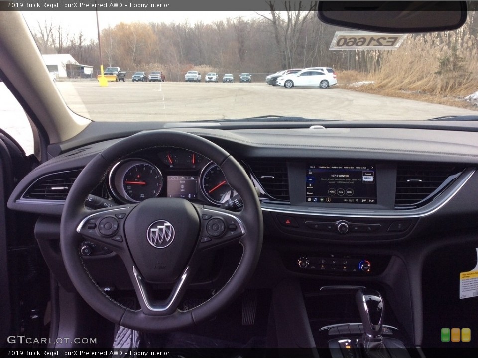Ebony Interior Dashboard for the 2019 Buick Regal TourX Preferred AWD #131062022