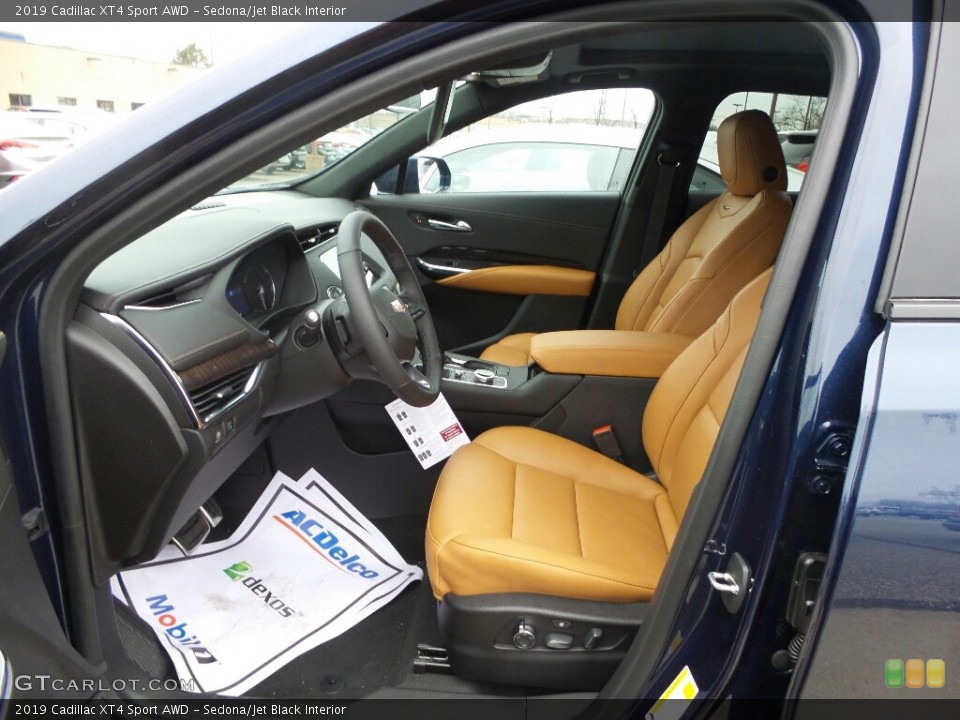 Sedona/Jet Black Interior Front Seat for the 2019 Cadillac XT4 Sport AWD #131063534
