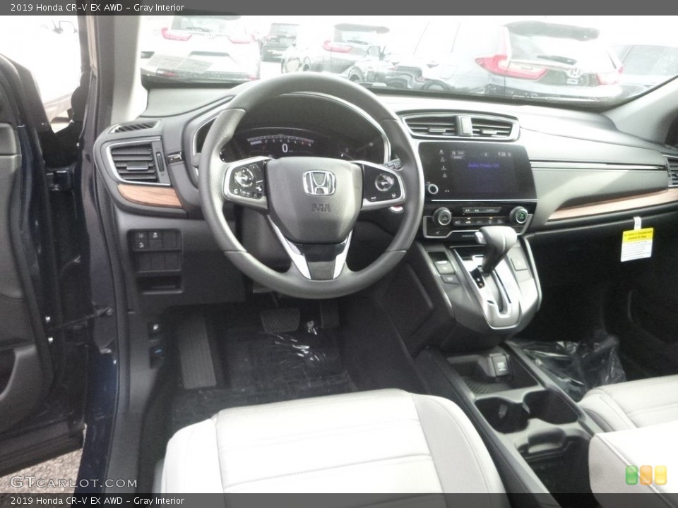 Gray Interior Dashboard for the 2019 Honda CR-V EX AWD #131063636