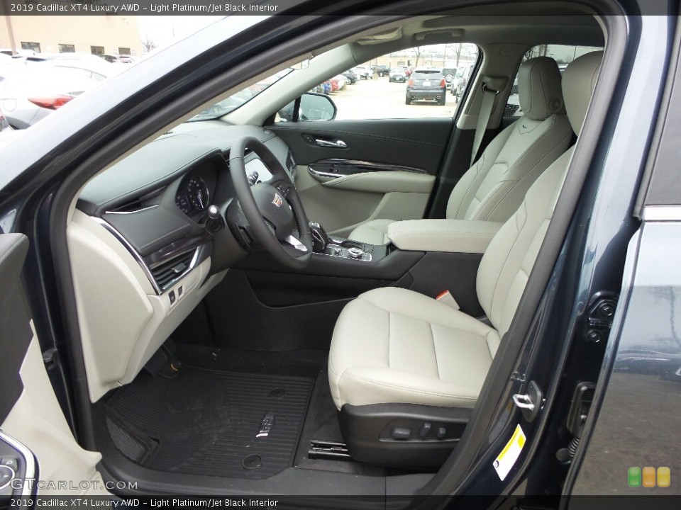 Light Platinum/Jet Black Interior Front Seat for the 2019 Cadillac XT4 Luxury AWD #131063963