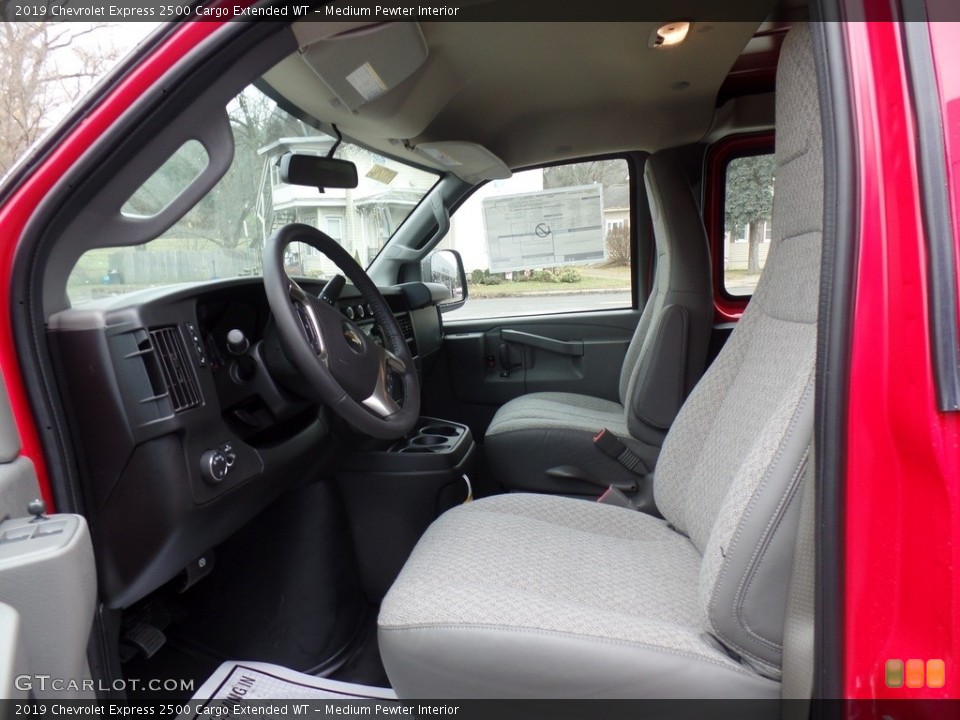 Medium Pewter Interior Front Seat for the 2019 Chevrolet Express 2500 Cargo Extended WT #131064704