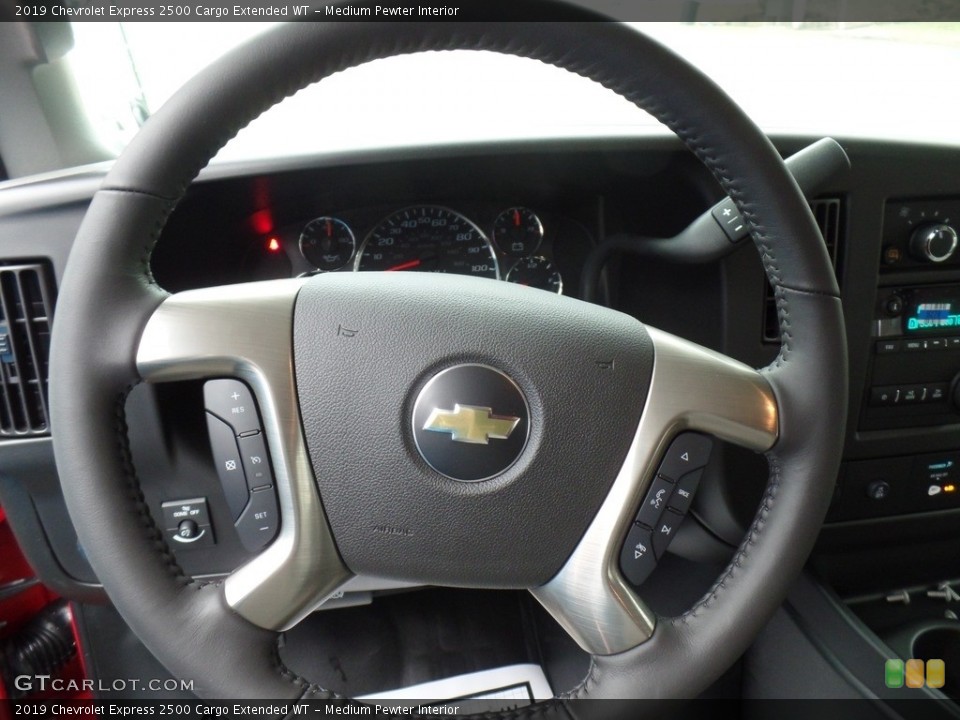 Medium Pewter Interior Steering Wheel for the 2019 Chevrolet Express 2500 Cargo Extended WT #131064761