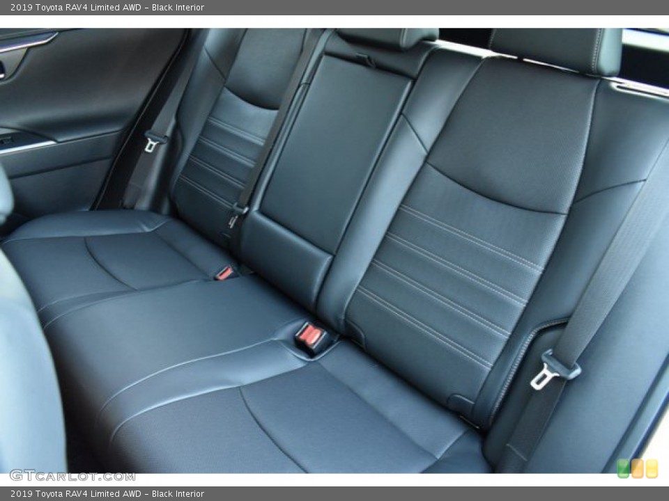 Black Interior Rear Seat for the 2019 Toyota RAV4 Limited AWD #131065826