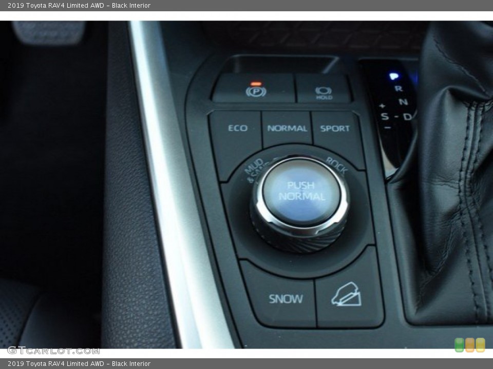 Black Interior Controls for the 2019 Toyota RAV4 Limited AWD #131066051