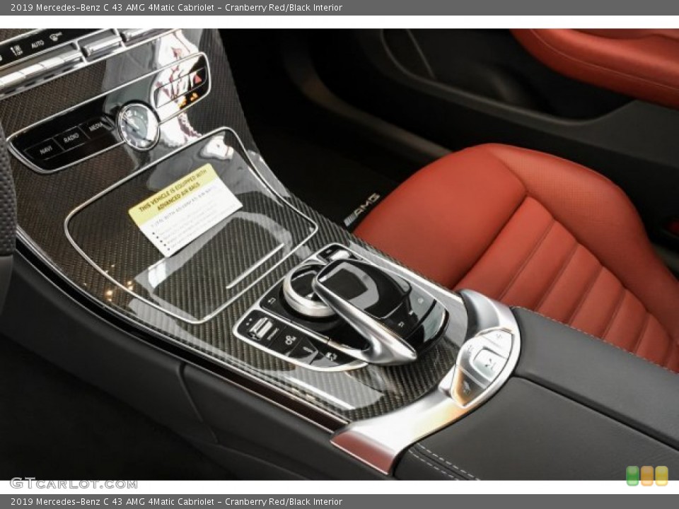Cranberry Red/Black Interior Controls for the 2019 Mercedes-Benz C 43 AMG 4Matic Cabriolet #131067323