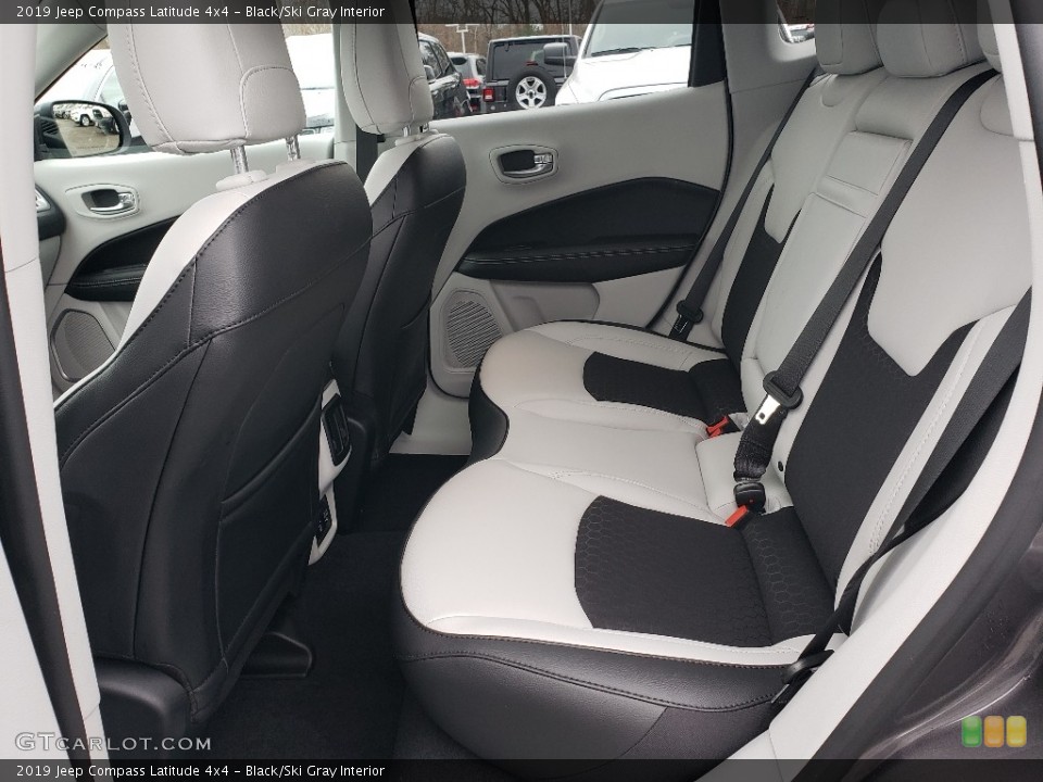 Black/Ski Gray Interior Rear Seat for the 2019 Jeep Compass Latitude 4x4 #131067410