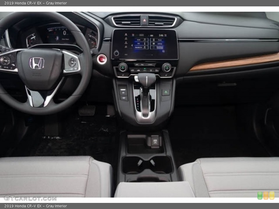 Gray Interior Dashboard for the 2019 Honda CR-V EX #131070113