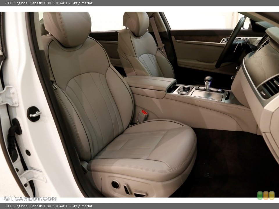 Gray Interior Front Seat for the 2018 Hyundai Genesis G80 5.0 AWD #131073859