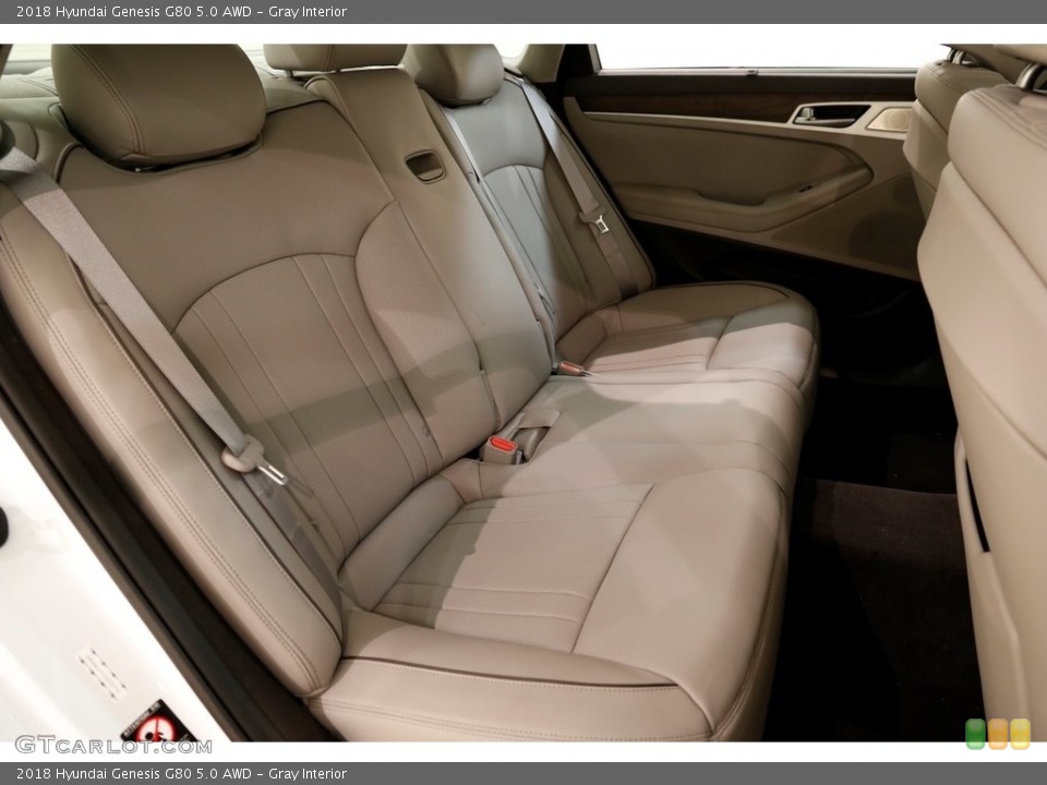 Gray Interior Rear Seat for the 2018 Hyundai Genesis G80 5.0 AWD #131073880