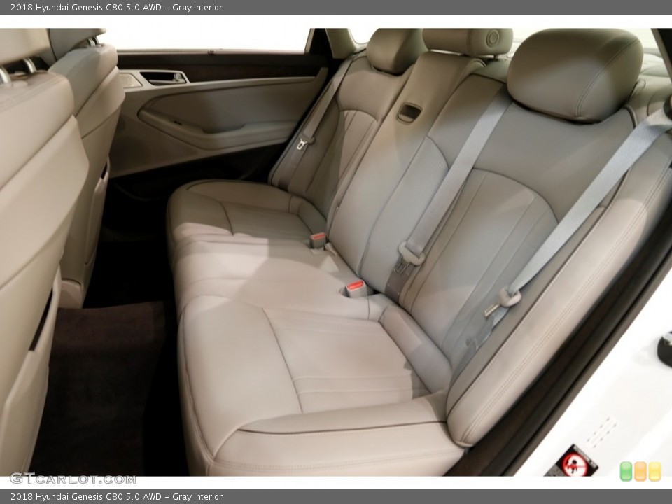 Gray Interior Rear Seat for the 2018 Hyundai Genesis G80 5.0 AWD #131073904