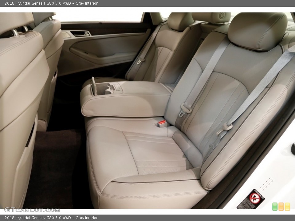Gray Interior Rear Seat for the 2018 Hyundai Genesis G80 5.0 AWD #131073919