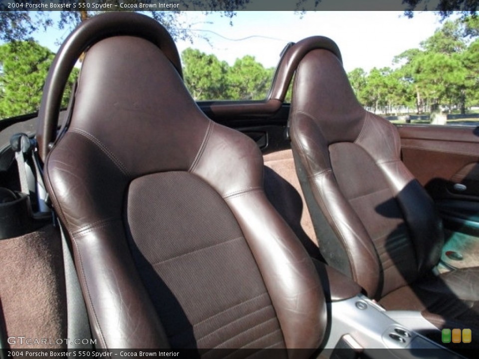 Cocoa Brown Interior Front Seat for the 2004 Porsche Boxster S 550 Spyder #131077075