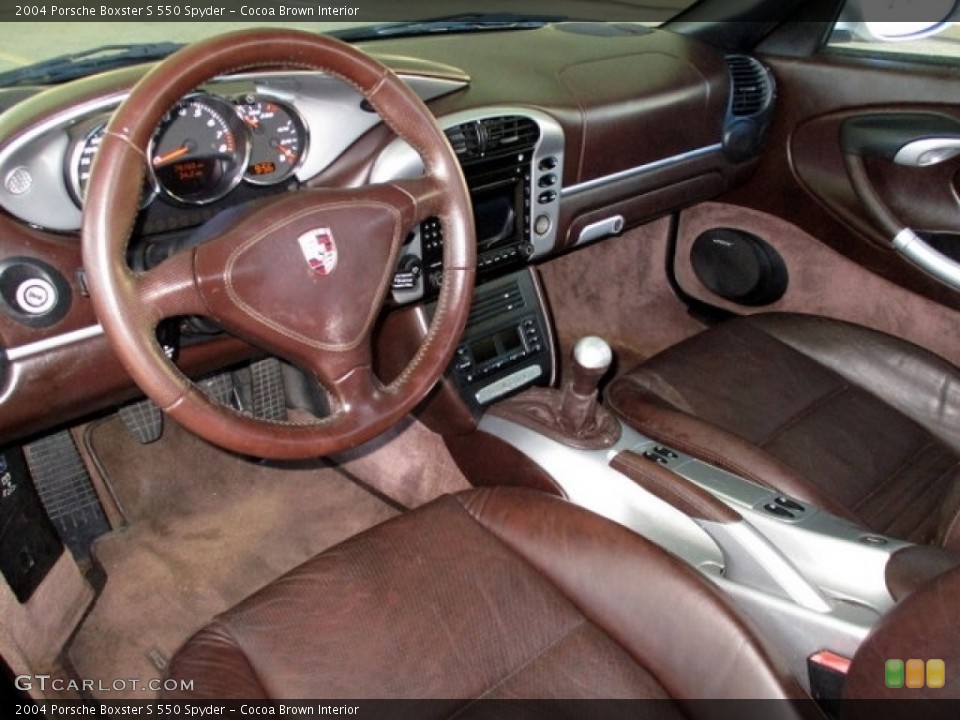 Cocoa Brown Interior Photo for the 2004 Porsche Boxster S 550 Spyder #131077120