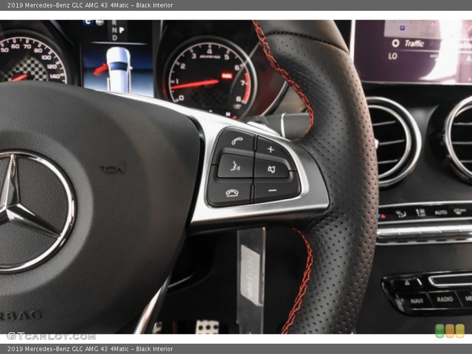 Black Interior Steering Wheel for the 2019 Mercedes-Benz GLC AMG 43 4Matic #131077312