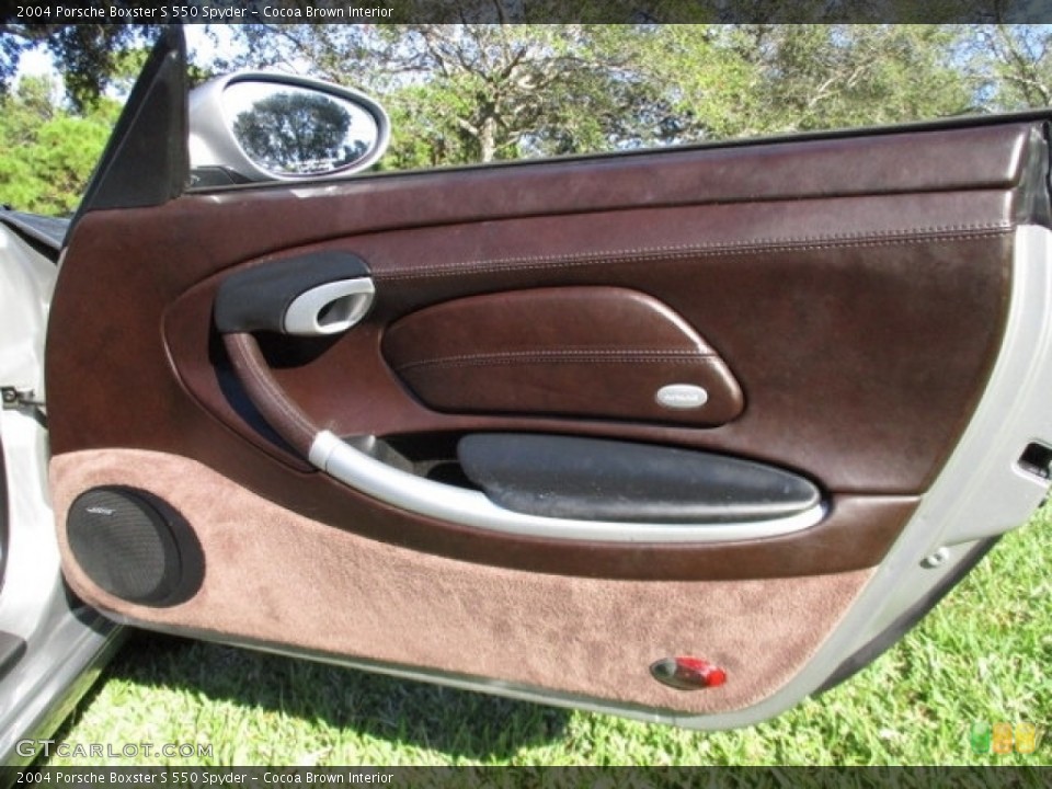 Cocoa Brown Interior Door Panel for the 2004 Porsche Boxster S 550 Spyder #131077768