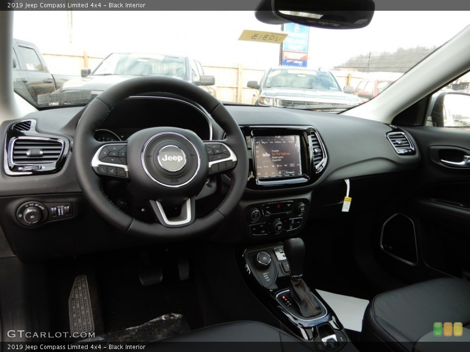 Black Interior Dashboard for the 2019 Jeep Compass Limited 4x4 #131083780