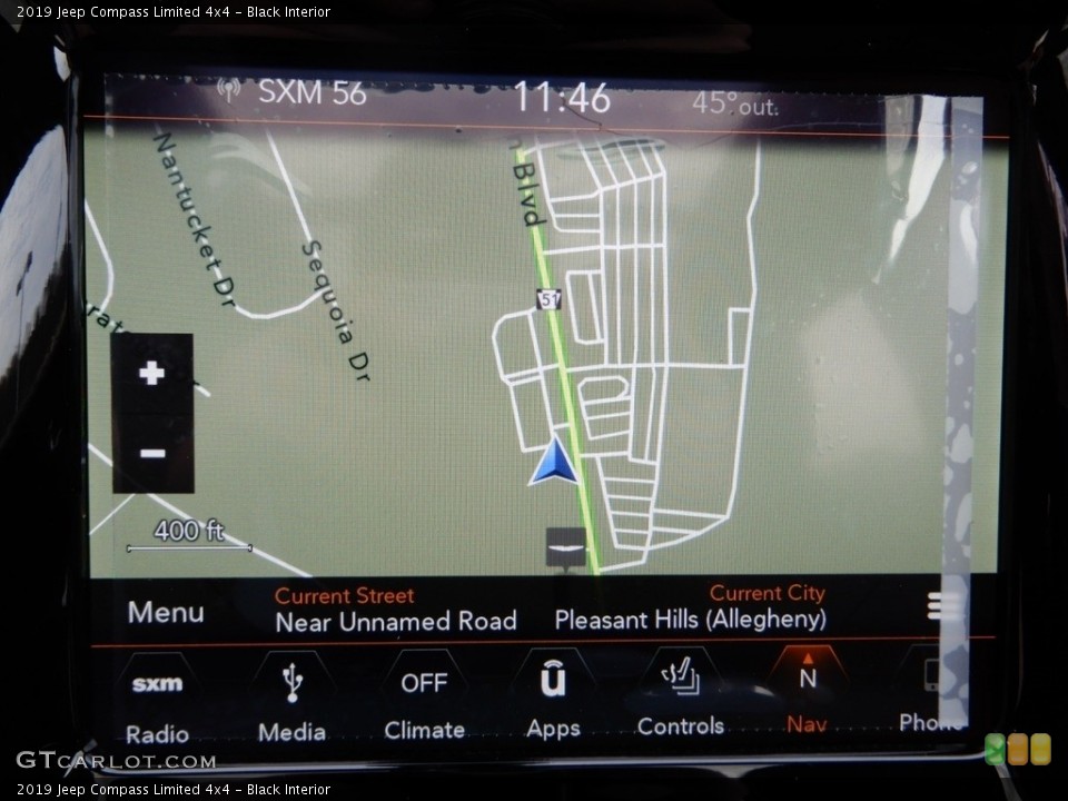 Black Interior Navigation for the 2019 Jeep Compass Limited 4x4 #131083870