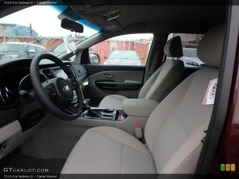 Camel Interior Front Seat for the 2019 Kia Sedona LX #131087281