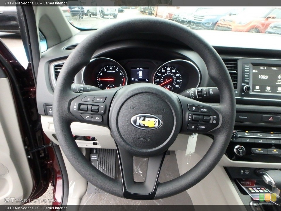 Camel Interior Steering Wheel for the 2019 Kia Sedona LX #131087422