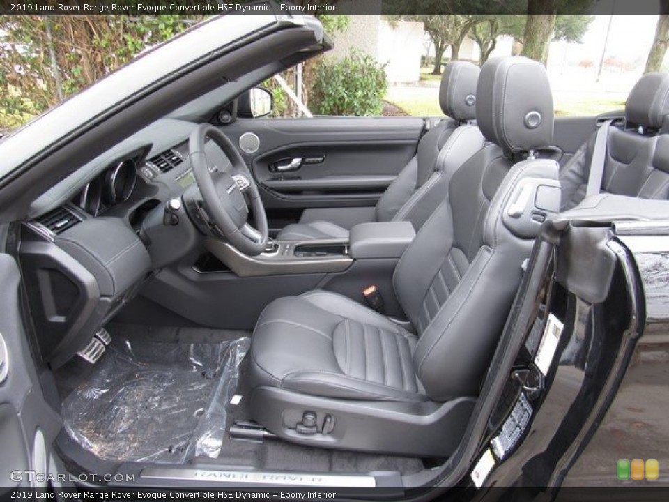 Ebony Interior Photo for the 2019 Land Rover Range Rover Evoque Convertible HSE Dynamic #131087986