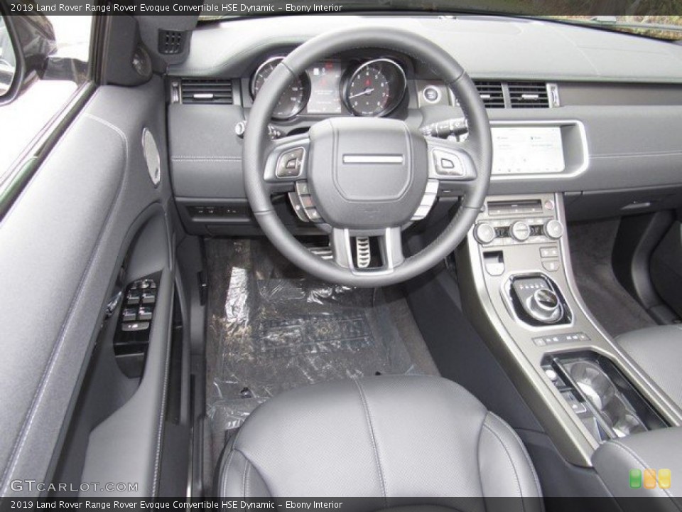 Ebony Interior Dashboard for the 2019 Land Rover Range Rover Evoque Convertible HSE Dynamic #131088001